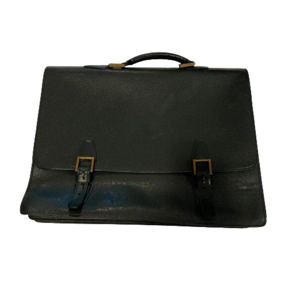 Vintage Louis Vuitton Taiga Tashkent Epicea Green Brief Case **Flaws** - Picture 2 of 16